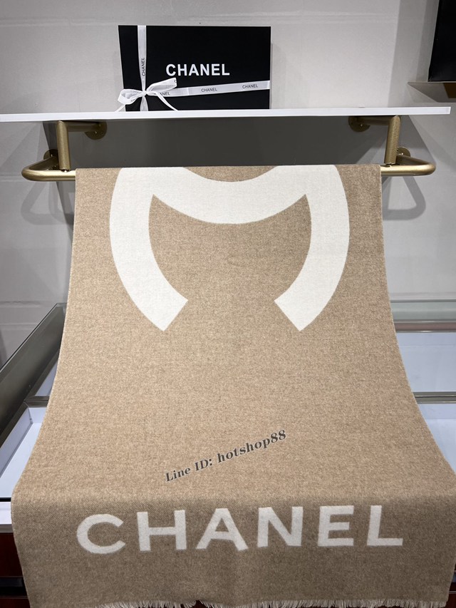 CHANEL專門店新款香奈兒尾單經典款羊絨披肩圍巾 mmyj1285